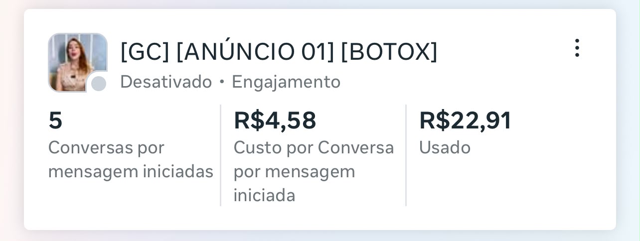 Print de campanha: Botox — Engajamento